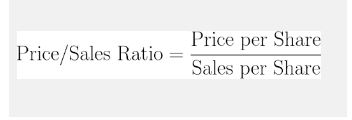 price/sales ratio
